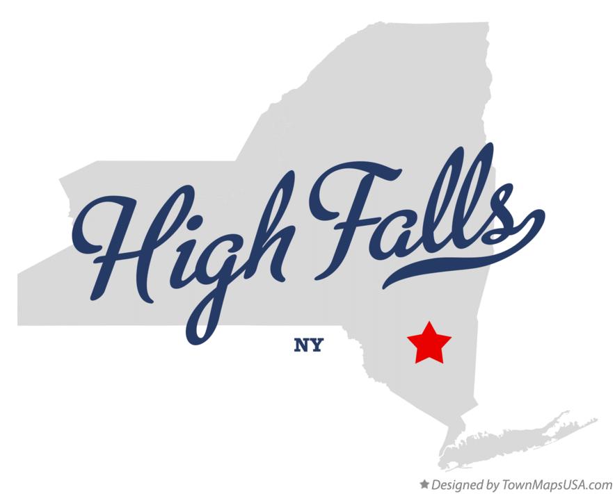 Map of High Falls New York NY