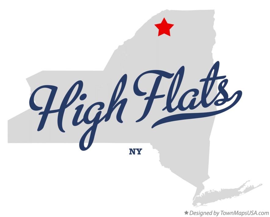 Map of High Flats New York NY