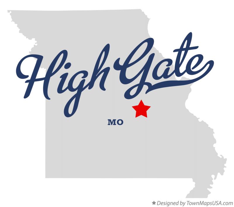 Map of High Gate Missouri MO