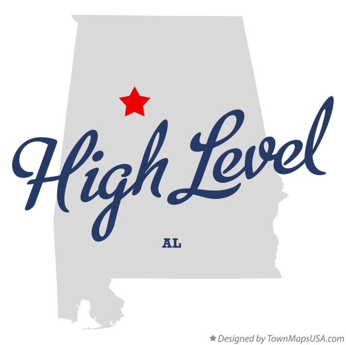 Map of High Level Alabama AL
