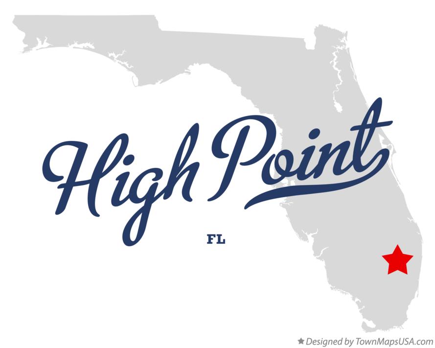 Map of High Point Florida FL