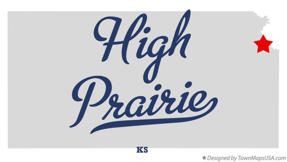 Map of High Prairie Kansas KS