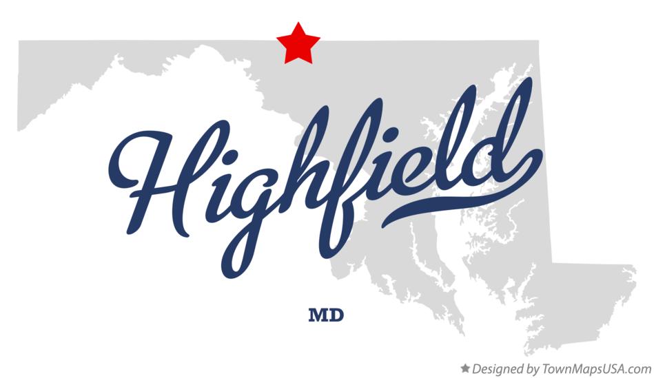 Map of Highfield Maryland MD