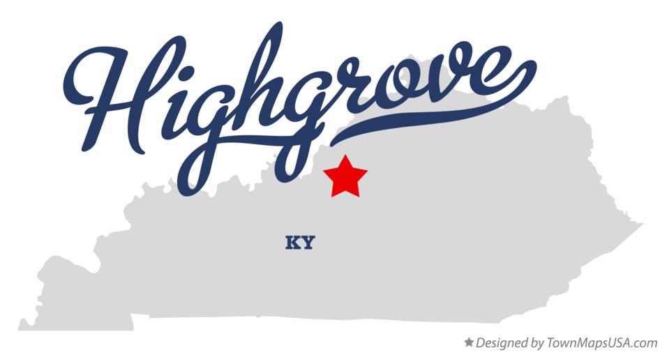 Map of Highgrove Kentucky KY