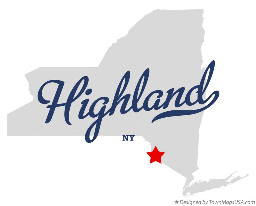 Map of Highland New York NY