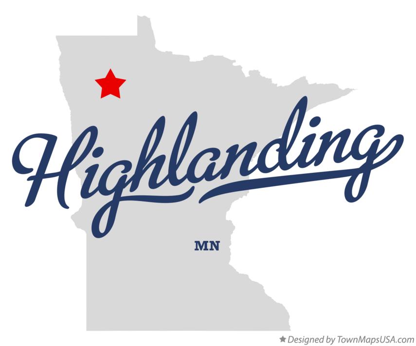 Map of Highlanding Minnesota MN