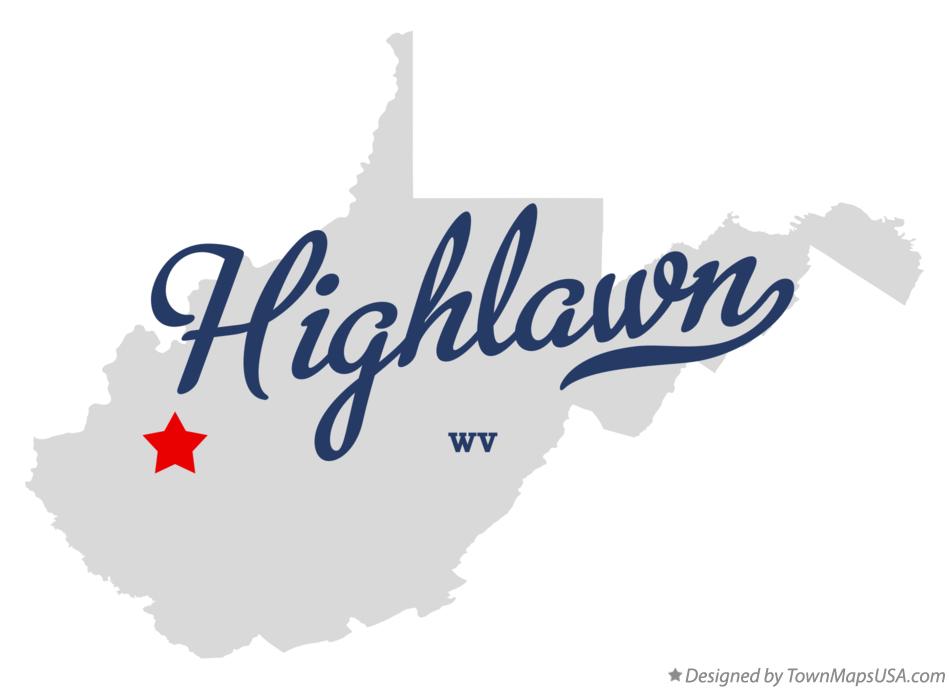 Map of Highlawn West Virginia WV