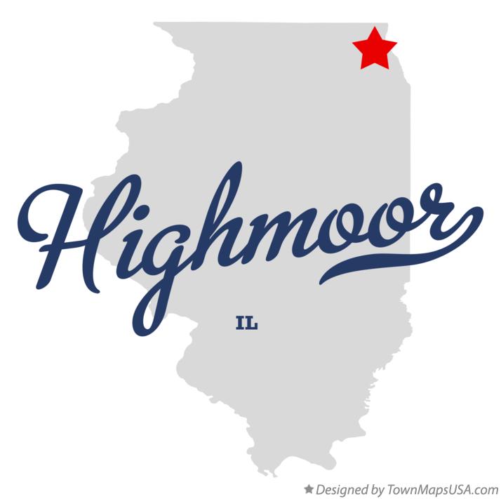 Map of Highmoor Illinois IL