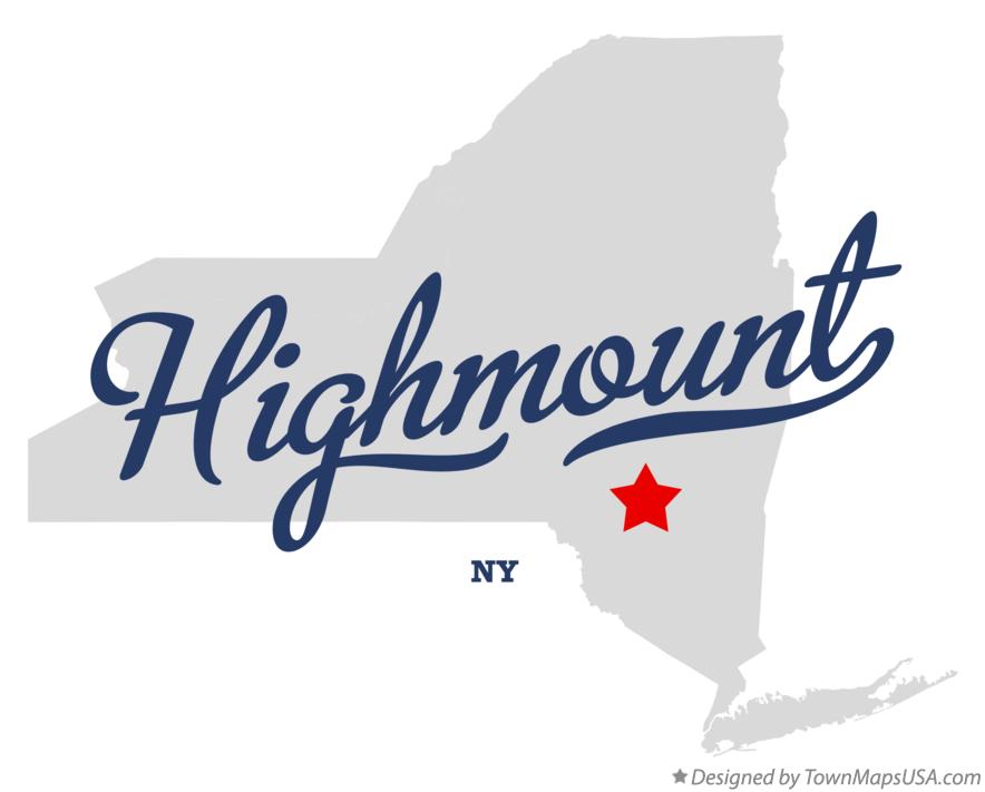 Map of Highmount New York NY