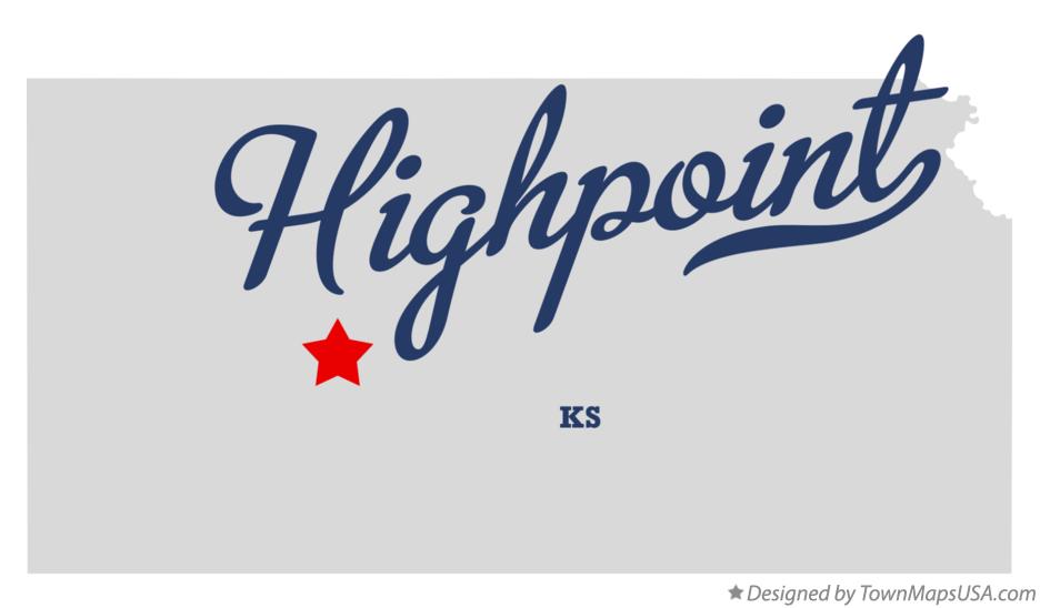 Map of Highpoint Kansas KS
