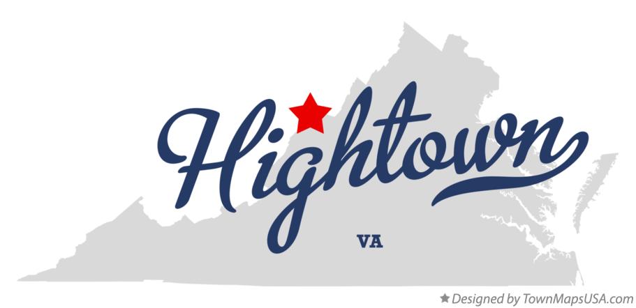 Map of Hightown Virginia VA