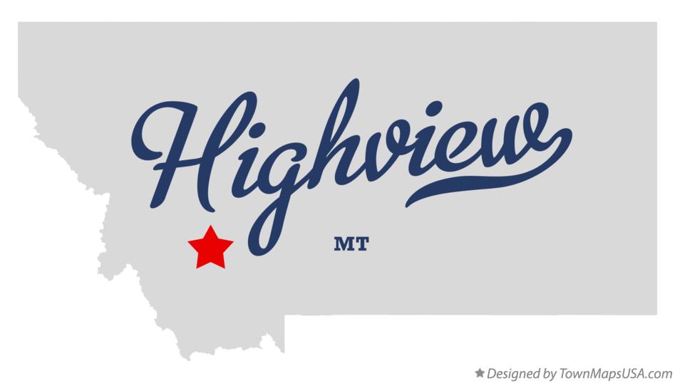 Map of Highview Montana MT