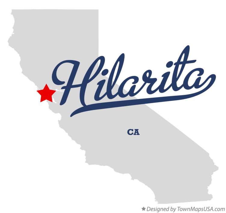 Map of Hilarita California CA
