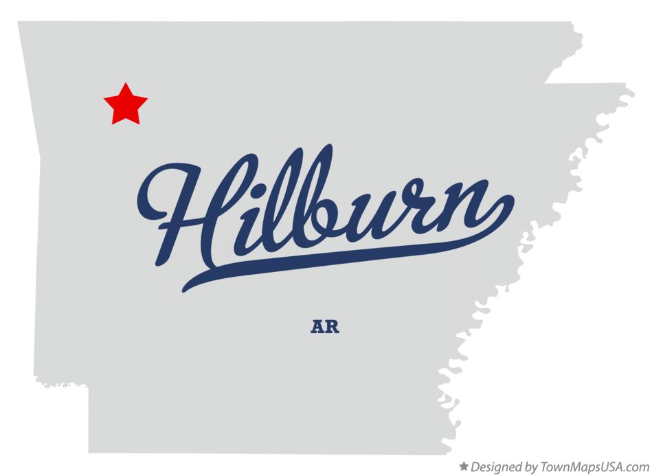 Map of Hilburn Arkansas AR