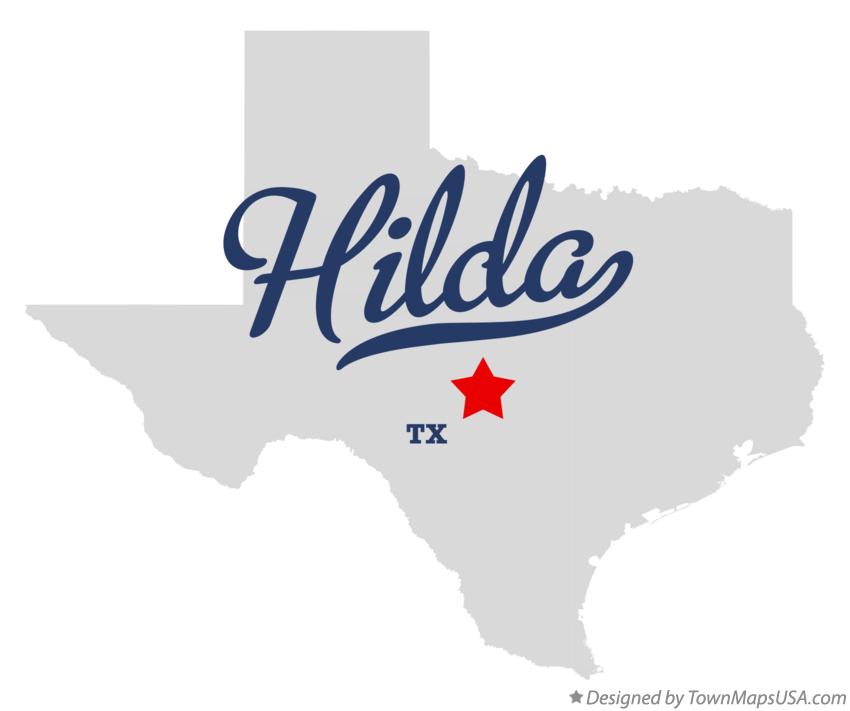 Map of Hilda Texas TX
