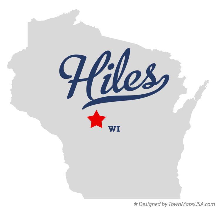 Map of Hiles Wisconsin WI