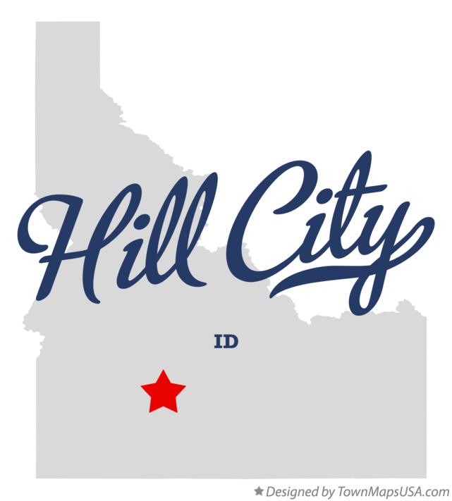 Map of Hill City Idaho ID
