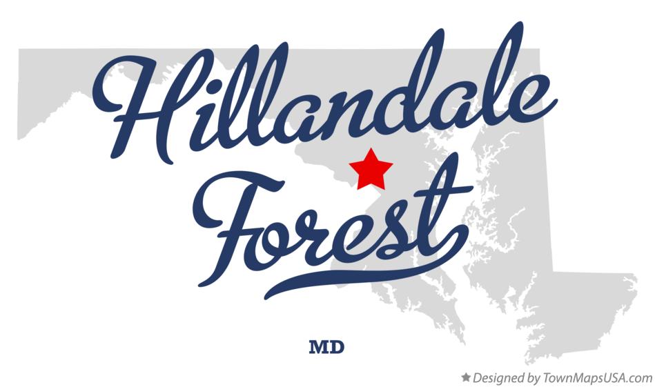 Map of Hillandale Forest Maryland MD