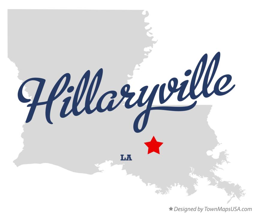 Map of Hillaryville Louisiana LA