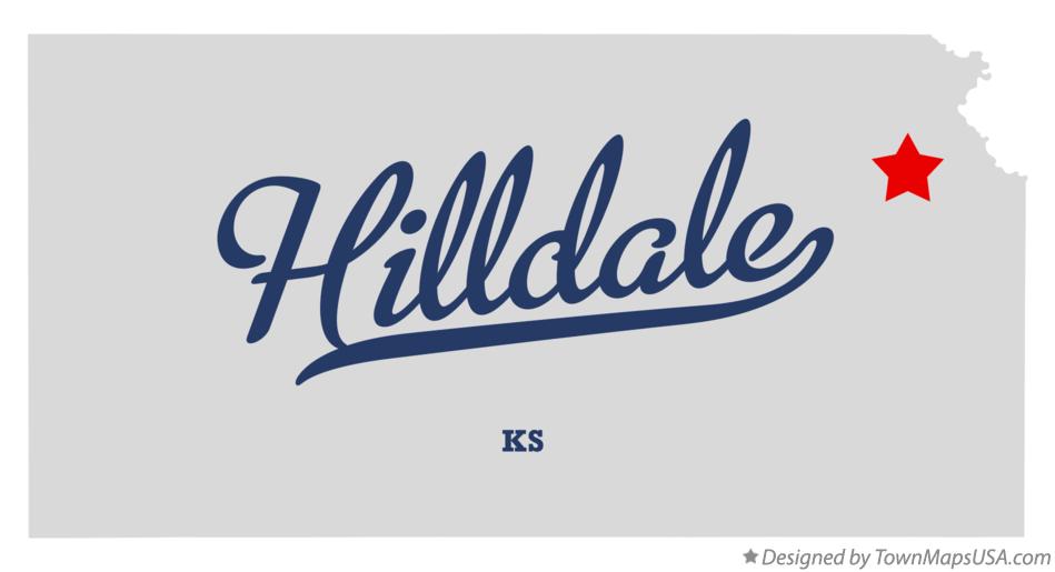 Map of Hilldale Kansas KS