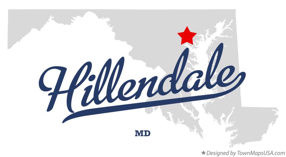 Map of Hillendale Maryland MD