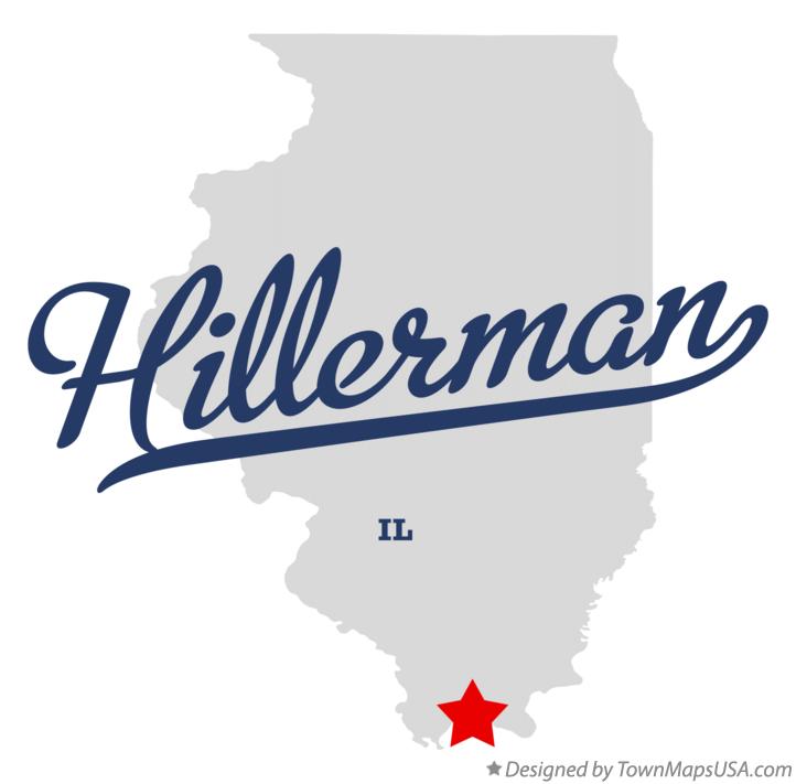 Map of Hillerman Illinois IL