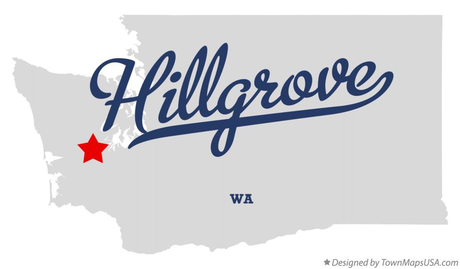 Map of Hillgrove Washington WA