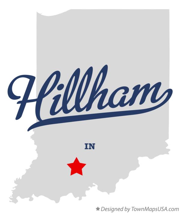 Map of Hillham Indiana IN