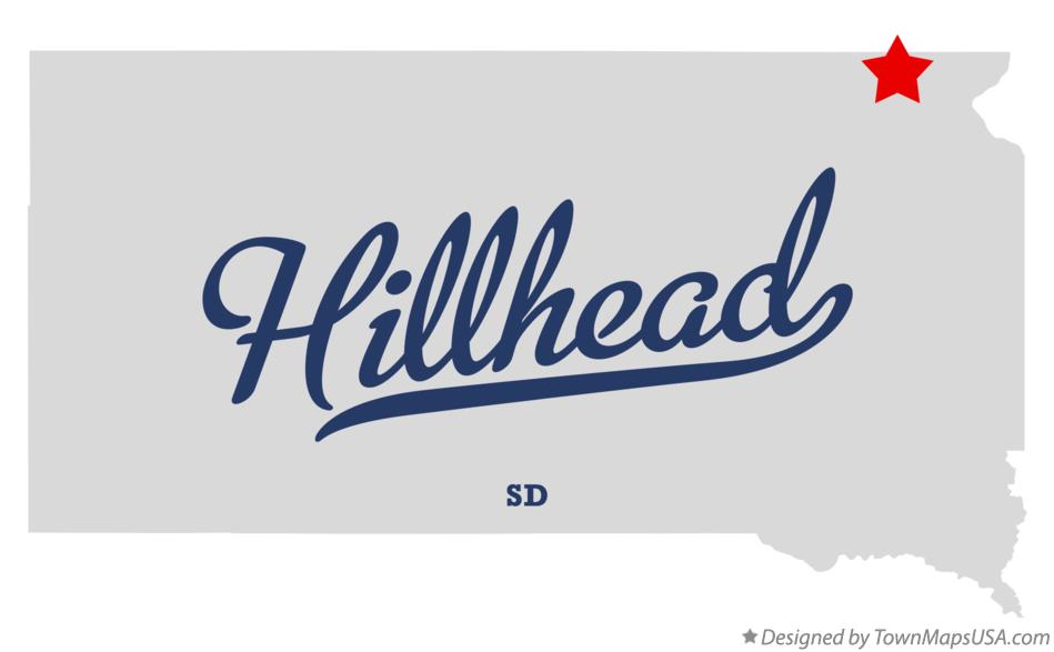 Map of Hillhead South Dakota SD