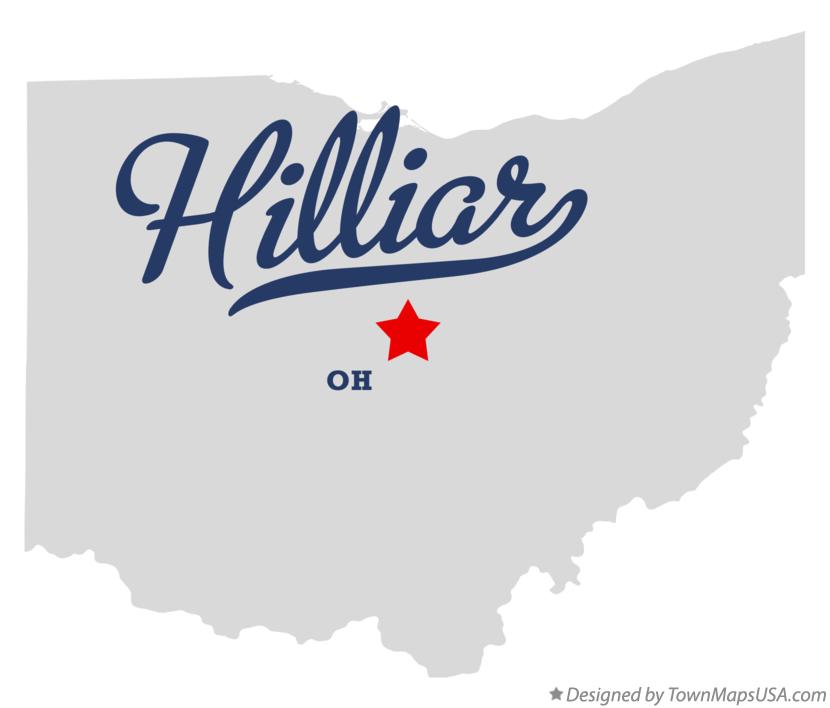 Map of Hilliar Ohio OH