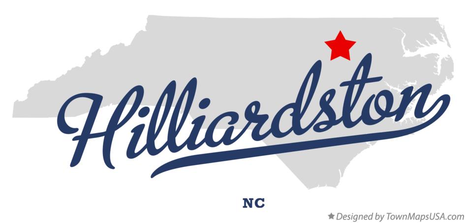Map of Hilliardston North Carolina NC