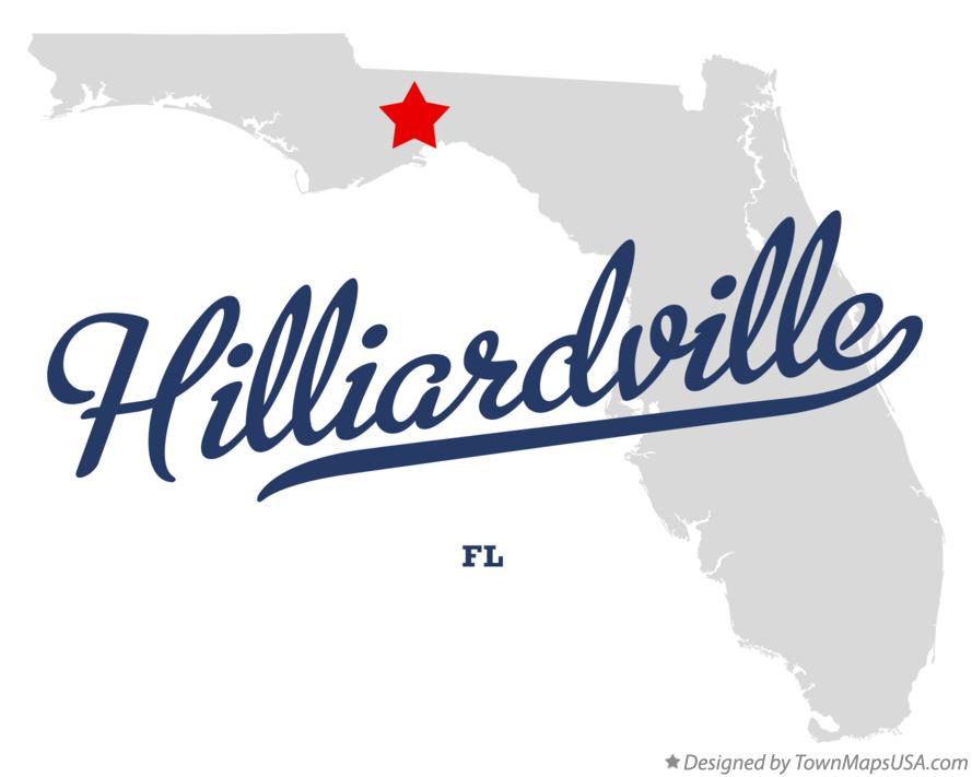 Map of Hilliardville Florida FL