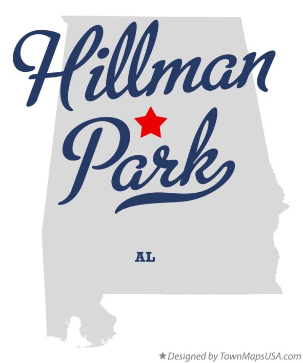 Map of Hillman Park Alabama AL