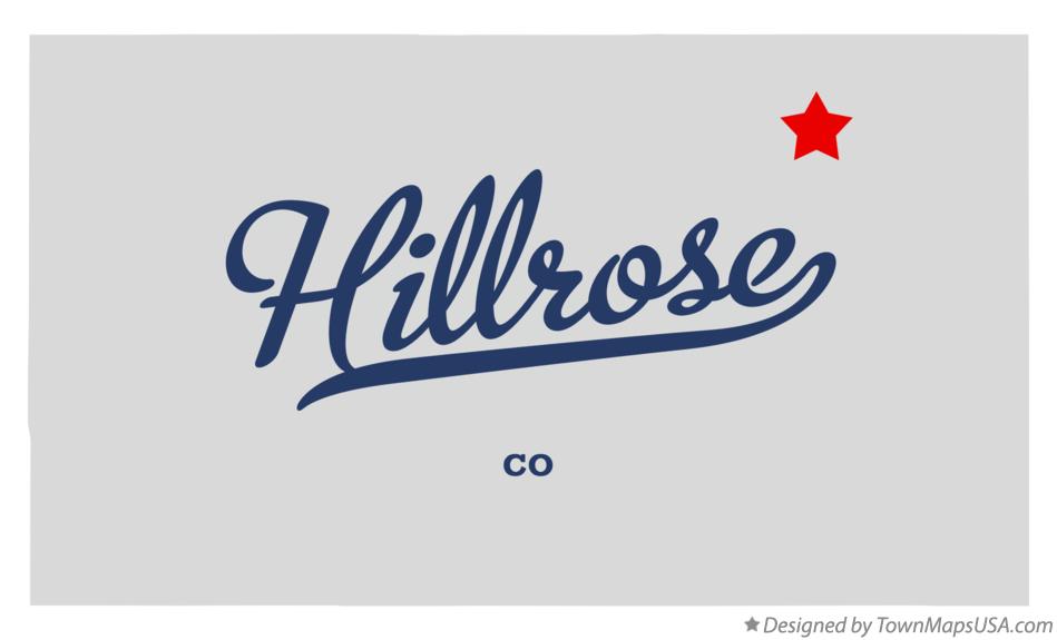 Map of Hillrose Colorado CO