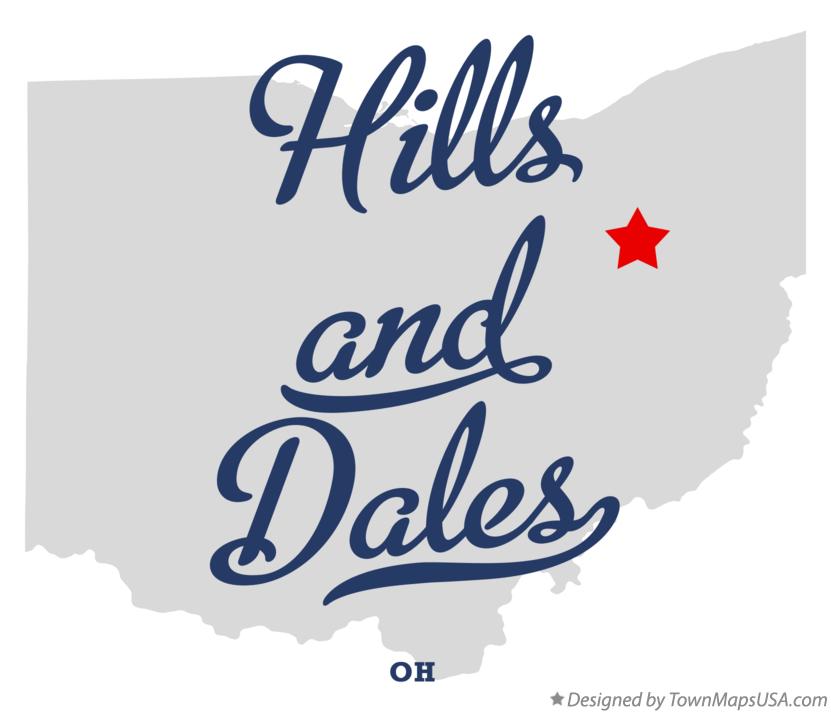 Map of Hills and Dales Ohio OH