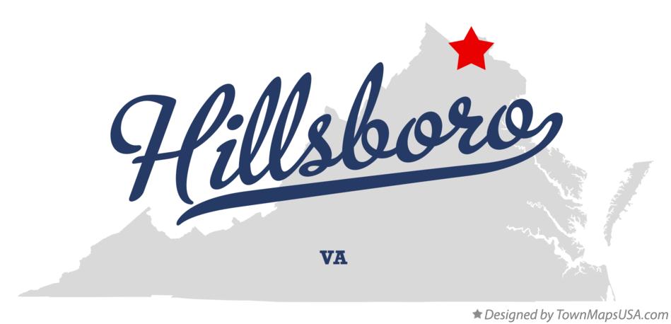 Map of Hillsboro Virginia VA