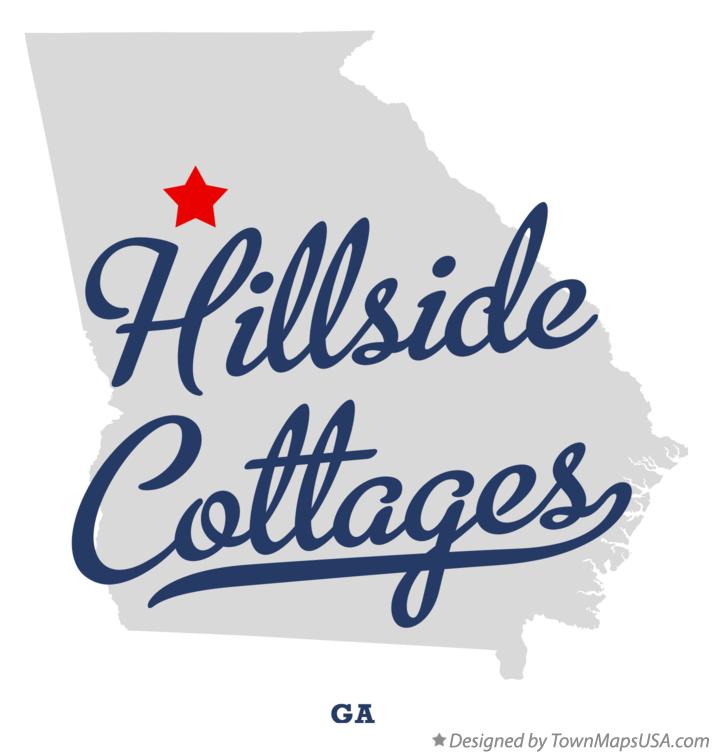 Map of Hillside Cottages Georgia GA