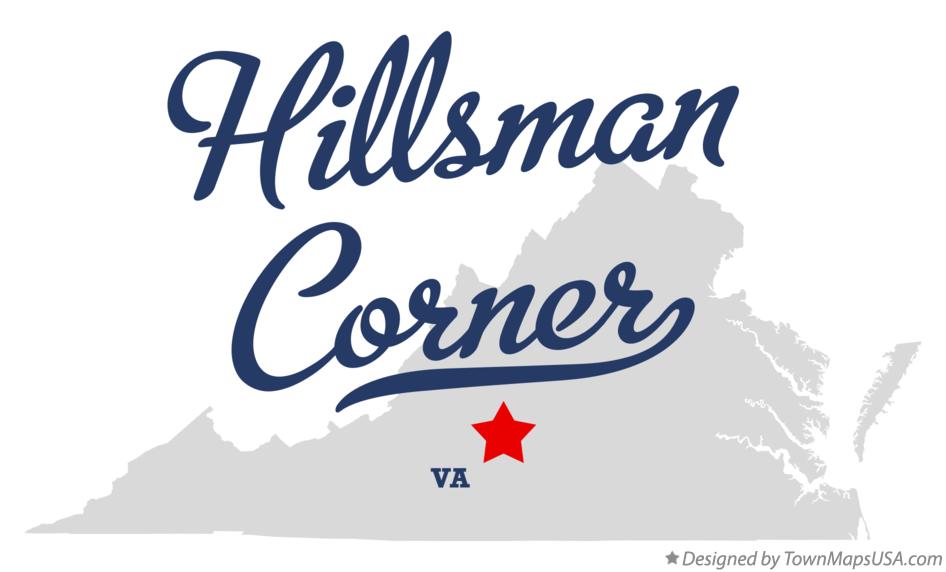 Map of Hillsman Corner Virginia VA