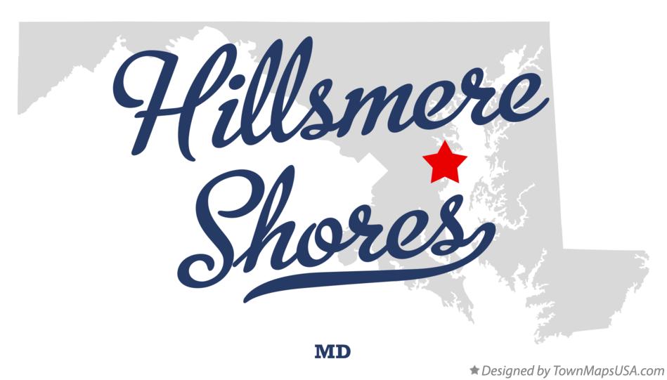Map of Hillsmere Shores Maryland MD