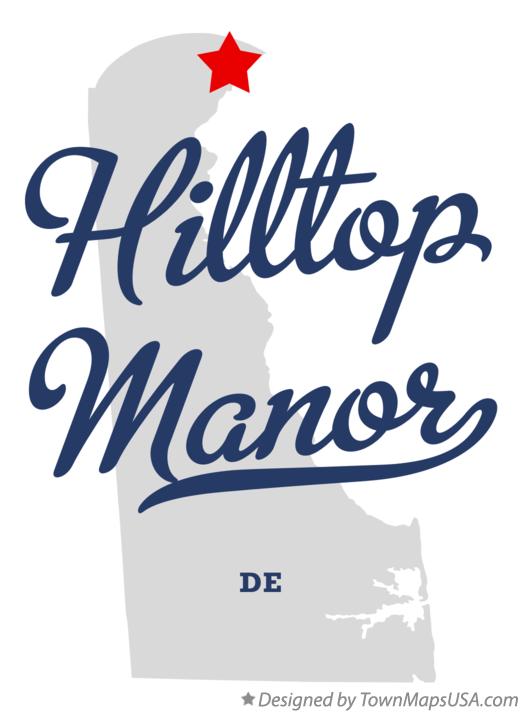 Map of Hilltop Manor Delaware DE