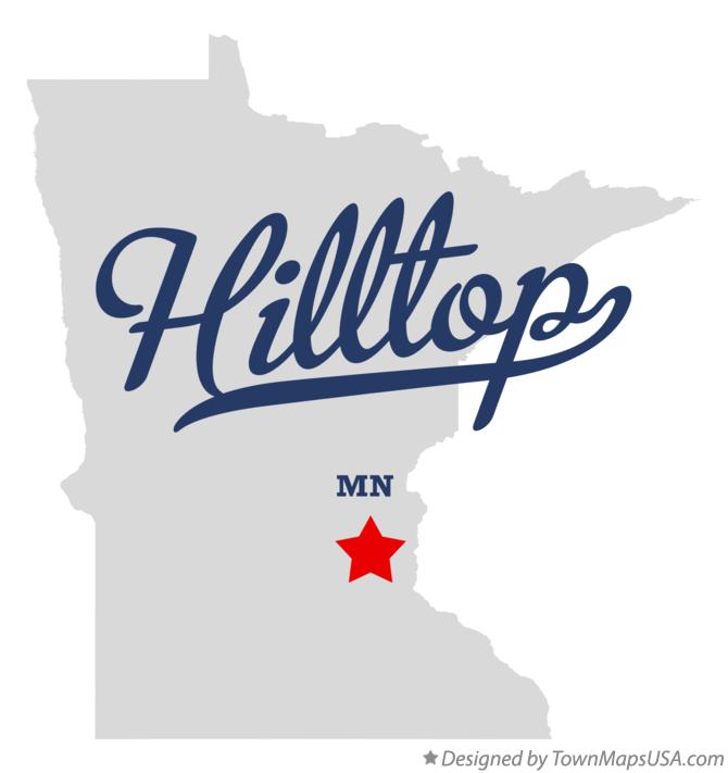 Map of Hilltop Minnesota MN