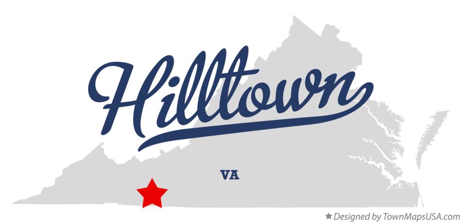 Map of Hilltown Virginia VA