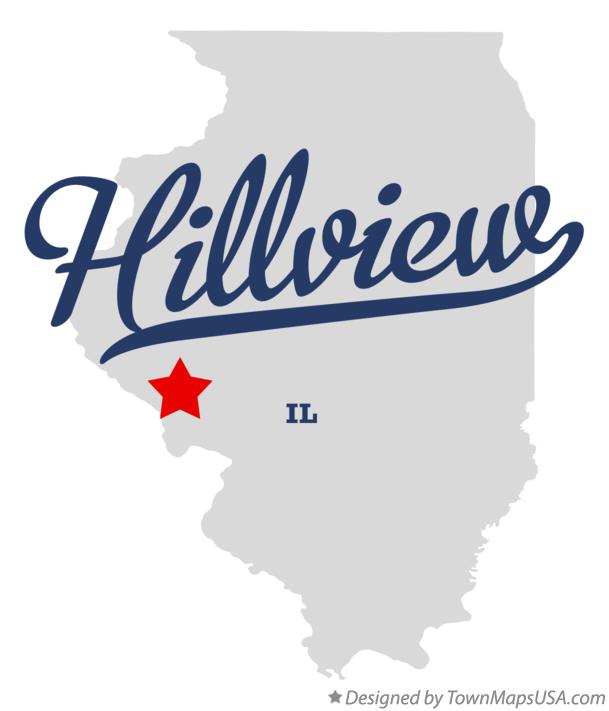 Map of Hillview Illinois IL