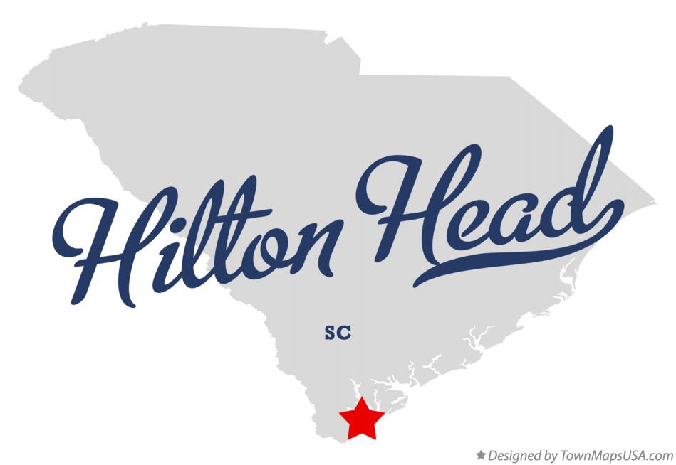 Map of Hilton Head South Carolina SC