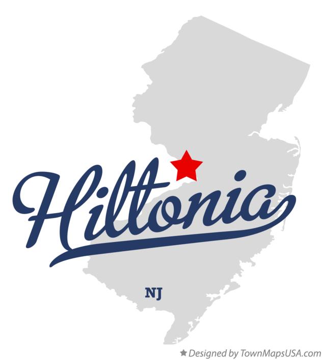 Map of Hiltonia New Jersey NJ