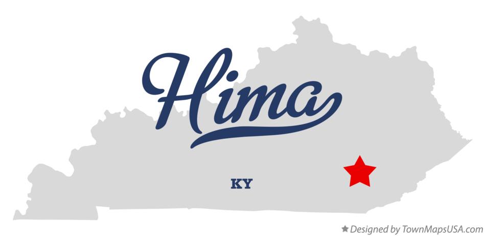 Map of Hima Kentucky KY