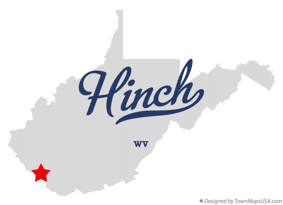 Map of Hinch West Virginia WV