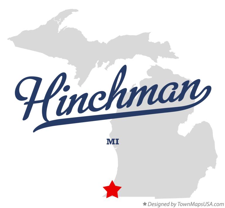 Map of Hinchman Michigan MI