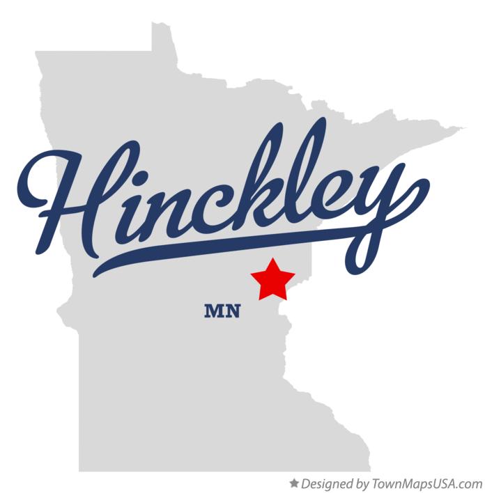 Map of Hinckley Minnesota MN