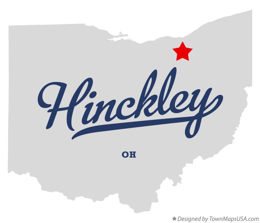 Map of Hinckley Ohio OH
